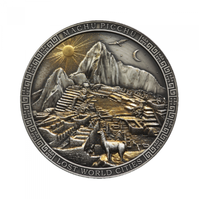 5 dollars silver coin Machu Picchu, Lithuania 2022