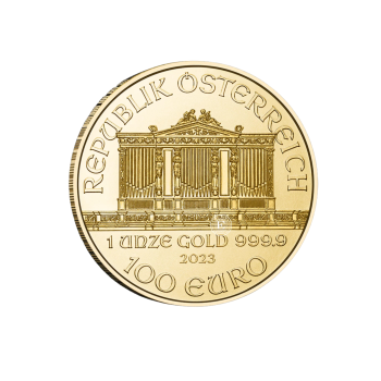 1 oz (31.10 g) auksinė moneta Vienos Filharmonija, Austrija (atsitiktiniai metai)
