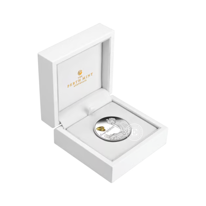 1 oz (31.10 g) sidabrinė spalvota PROOF moneta Wedding, Australija 2026