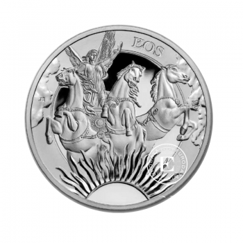 1 oz  (31.10 g) sidabrinė moneta The Goddesses -  Eos and the Horses, Šv. Helena 2023 