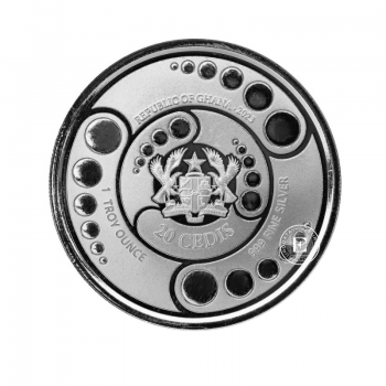 1 oz (31.10 g) sidabrinė moneta Alien, Ganos Respublika 2023