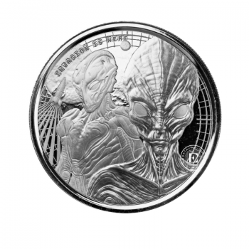 1 oz (31.10 g) sidabrinė moneta Alien, Ganos Respublika 2023