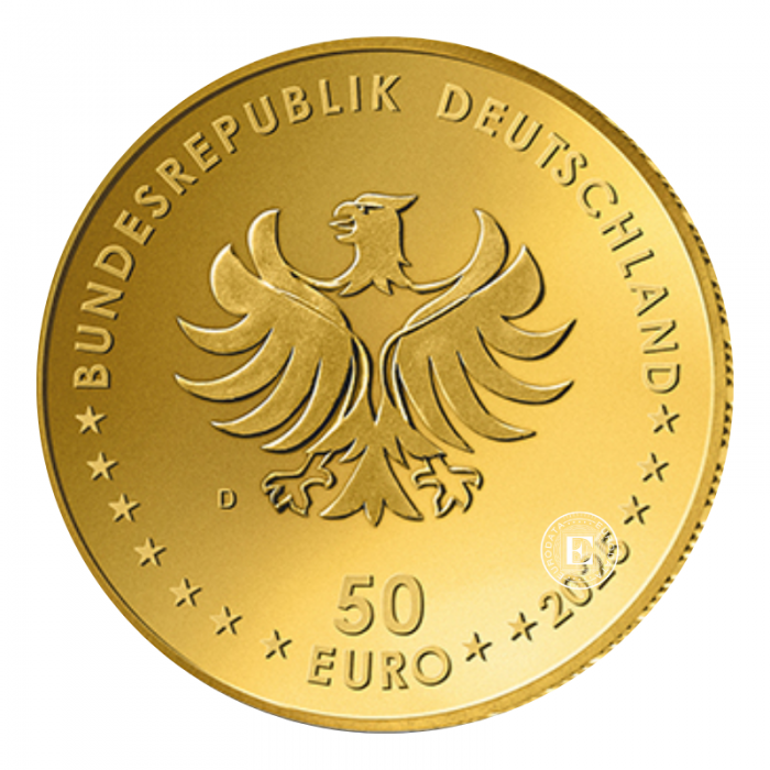 50 Eur (7.78 g) złota moneta German Crafts - Health - D, F, G,  J, Niemcy 2025 (z certyfikatem)