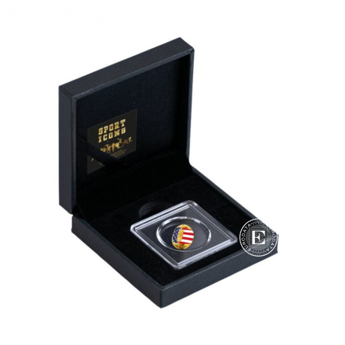 1/1000 oz auksinė spalvota  moneta Amerikietiškas Futbolas, Čadas