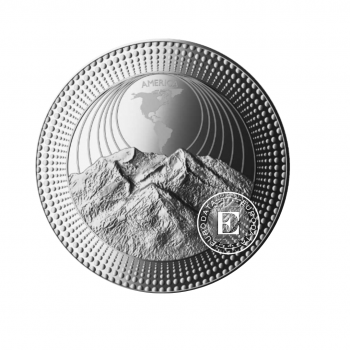 2 oz (62.20 g) sidabrinė PROOF moneta Žemynai – Denali kalnas, Niujė 2023 (su sertifikatu)
