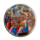 1 oz (31.10 g) médaille coloree d'argent (ronde) Adoration of the Magi - Fra Angelico, USA 2024