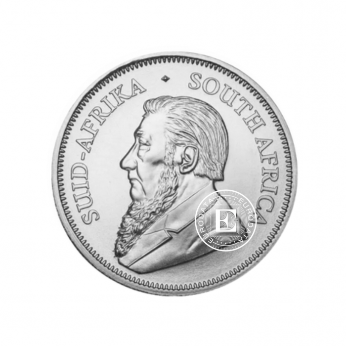 1 oz (31.10 g) sidabrinė moneta Krugerrand, Pietų Afrikos Respublika 2022