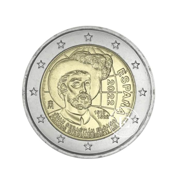 2 Euro coin First boat trip around the world, Spain 2022