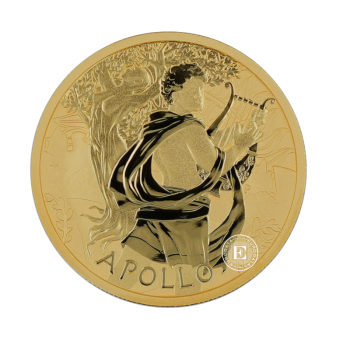 1 oz (31.10 g) złota moneta Gods of Olympus -  Apollo, Tuvalu 2023