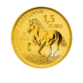 1 oz (31.10 g) złota moneta Cartujano Horse, Hiszpania 2023