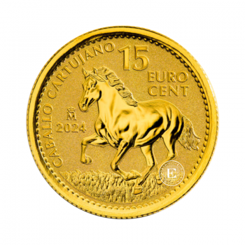 1/10 oz (3.11 g) złota moneta Cartujano Horse, Hiszpania 2024