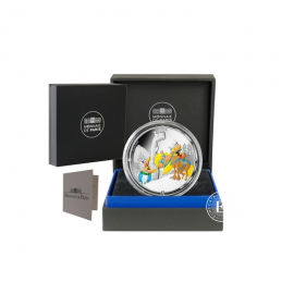 10 Eur (22.20 g) sidabrinė spalvota PROOF moneta Asteriksas ir Grifas, Prancūzija 2022 (su sertifikatu)