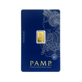 1 g investicinis aukso luitas PAMP Suisse Fortuna 999.9