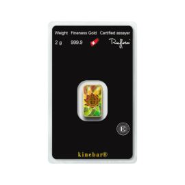2 g investicinio aukso luitas Argor-Heraeus Kinebar 999.9