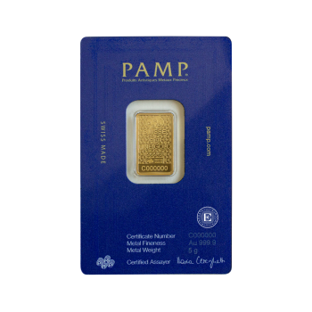 5 g investicinio aukso luitas Arabian Horse, PAMP 999.9