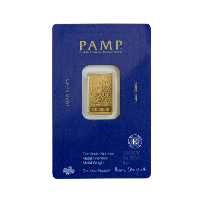 5 g investicinio aukso luitas Arabian Horse, PAMP 999.9