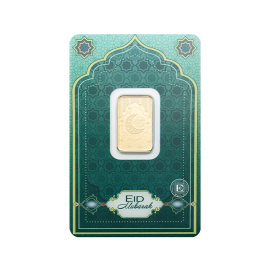 5 g investicinio aukso luitas Eid Mubarak, PAMP 999.9