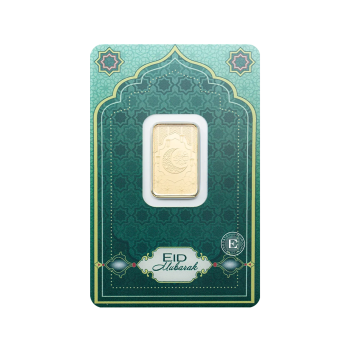 5 g Eid Mubarak Goldbarren PAMP Suisse 999.9