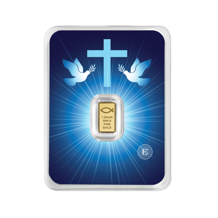 1 g investicinio aukso luitas Jesus, PAMP 999.9