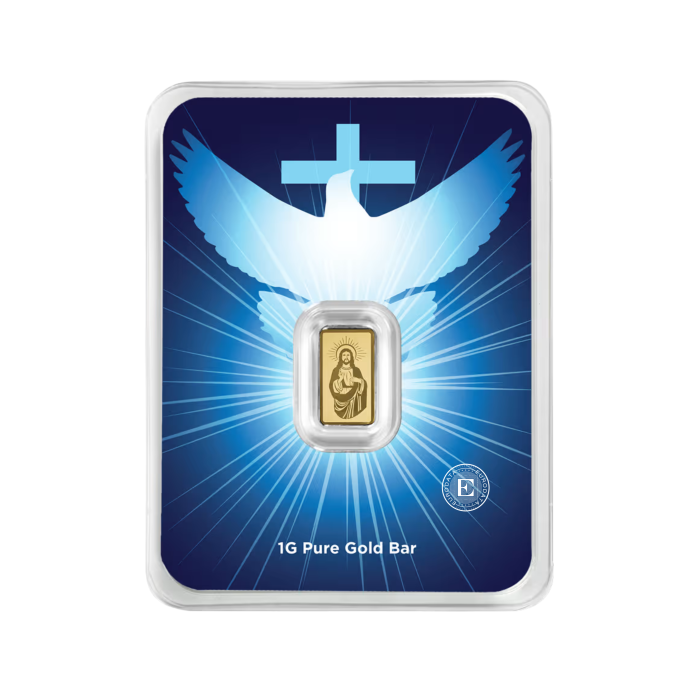 1 g investicinio aukso luitas Jesus, PAMP 999.9