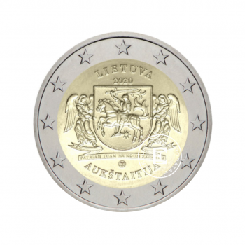 2 Eur moneta Aukštaitija, Lietuva 2020