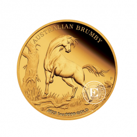 1 oz (31.10 g) Goldmünze PROOF Brumby, Australien 2023 (mit Zertifikat)