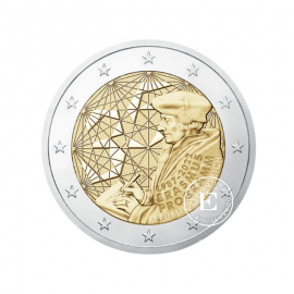 2 Eur commemorative coin Erasmus, Austria 2022