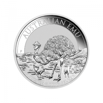 1 oz (31.10 g) sidabrinė moneta Australijos Emu, Australija 2023