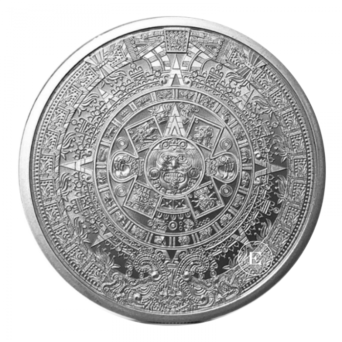 1 oz (31.10 g) sidabrinė moneta Aztec Calendar, JAV 2024