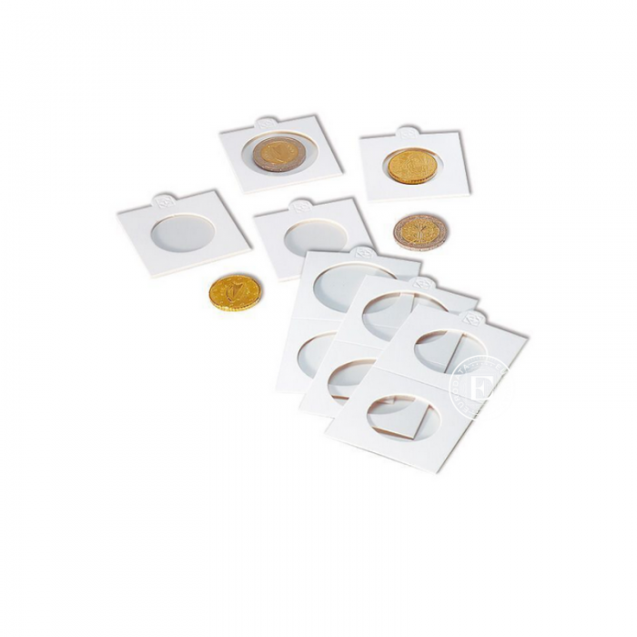 MATRIX white coin holder package, Leuchtturm (100 pcs.)