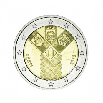 2 Eur moneta 100-lecie państw bałtyckich, Estonia 2018