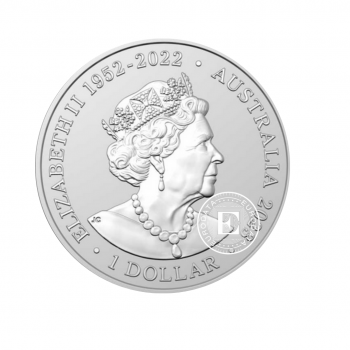 1 oz (31.10 g) silver coin Antarctic Territory, Humpback Whale, Australia 2023