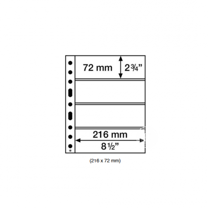 SH 312 pack d'inserts en plastique, Leuchtturm
