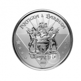 1 oz sidabrinė moneta EC8 Antigua & Barbuda - Coat of Arms, Rytų Karibų Salos 2022