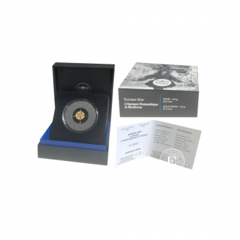 5 eurų (0.5 g) auksinė PROOF moneta Baroko ir rokoko epocha, Prancūzija 2018