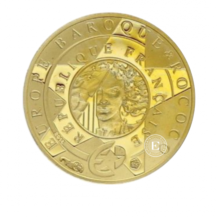 5 Eur (0.5 g) pièce d'or PROOF Baroque and Rococo period, France 2018