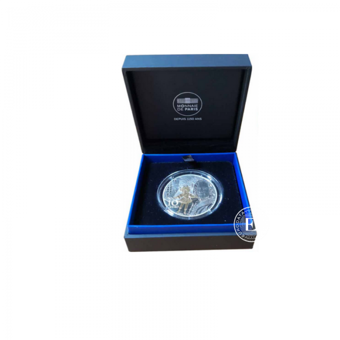 10 Eur (22.20 g) silver PROOF coin Baroque and Rococo period, France 2018 (partially gilded)