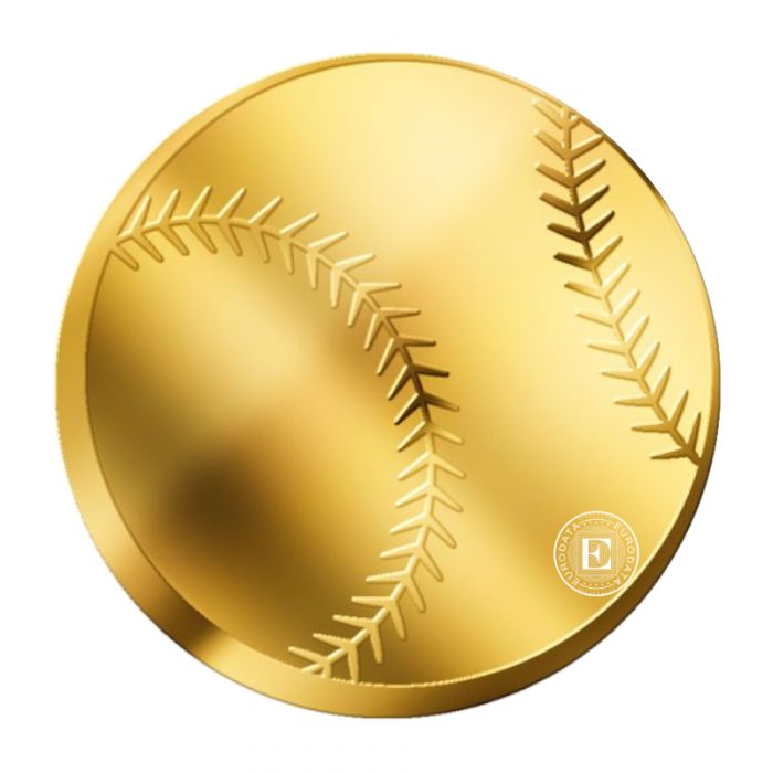 1/1000 oz Goldmünze Baseball, Tschad