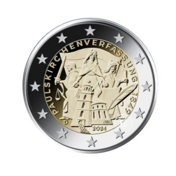 2 Eur coin 175th anniversary of the Constitution of St. Paul’s Church, Germany 2024