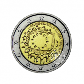 2 Eur moneta 30 rocznica flagi UE, Belgia 2015