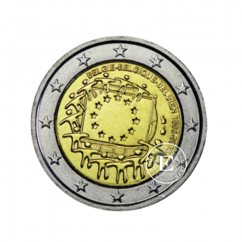 2 Eur moneta ES vėliavos 30-metis, Belgija 2015