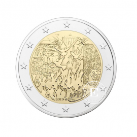 2 Eur coin 30 years of the fall of the Berlin Wall, France 2019