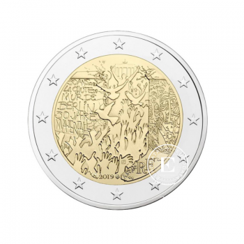 2 Eur moneta Berlyno sienos griuvimo 30 metų sukaktis, Prancūzija 2019
