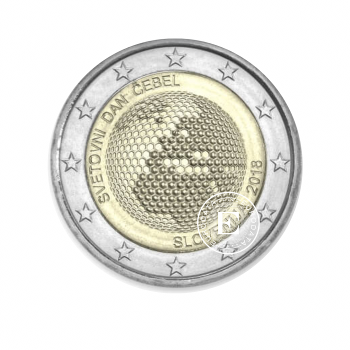 2 Eur moneta Bičių diena, Slovėnija 2018