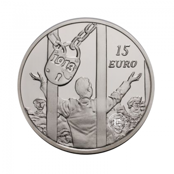 15 Eur (28.28 g) sidabrinė PROOF moneta Dublino blokavimas, Airija 2013