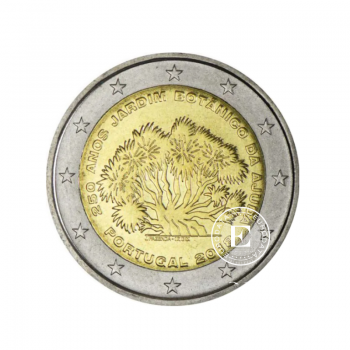 2 Eur coin  250th anniversary of Ajuda Botanical Garden, Portugal 2018