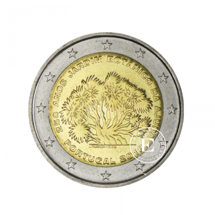  2 Eur pièce 250e anniversaire du Jardin Botanique d'Ajuda, Portugal 2018