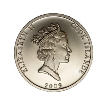 1 once (31.10 g) pièce d'argent voilier Bounty, Iles Cook 2009