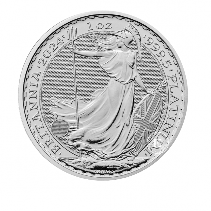 1 oz  (31.10 g) platininė moneta Britannia, Didžioji Britanija (atsitiktiniai metai)