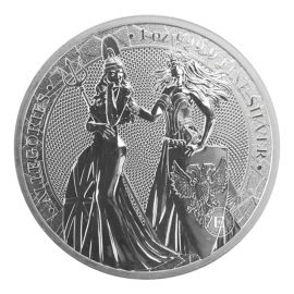 1 oz (31.10 g) sidabrinė moneta Allegories - Britannia & Germania, Lenkija 2019